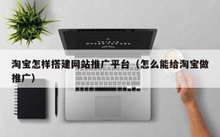 丹阳淘宝怎样搭建网站推广平台（怎么能给淘宝做推广）